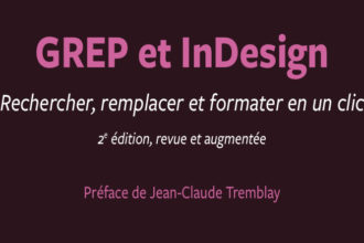 Grep et InDesign - cover