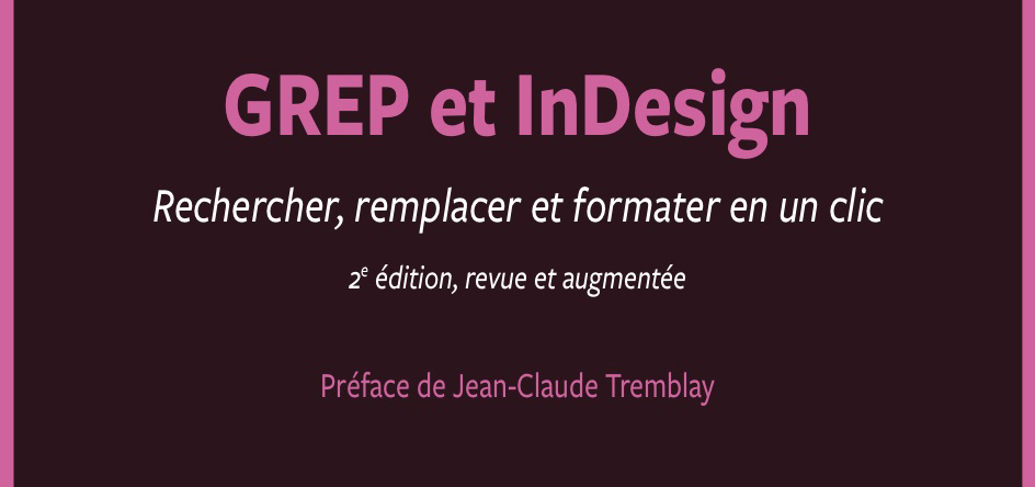 Grep et InDesign - cover